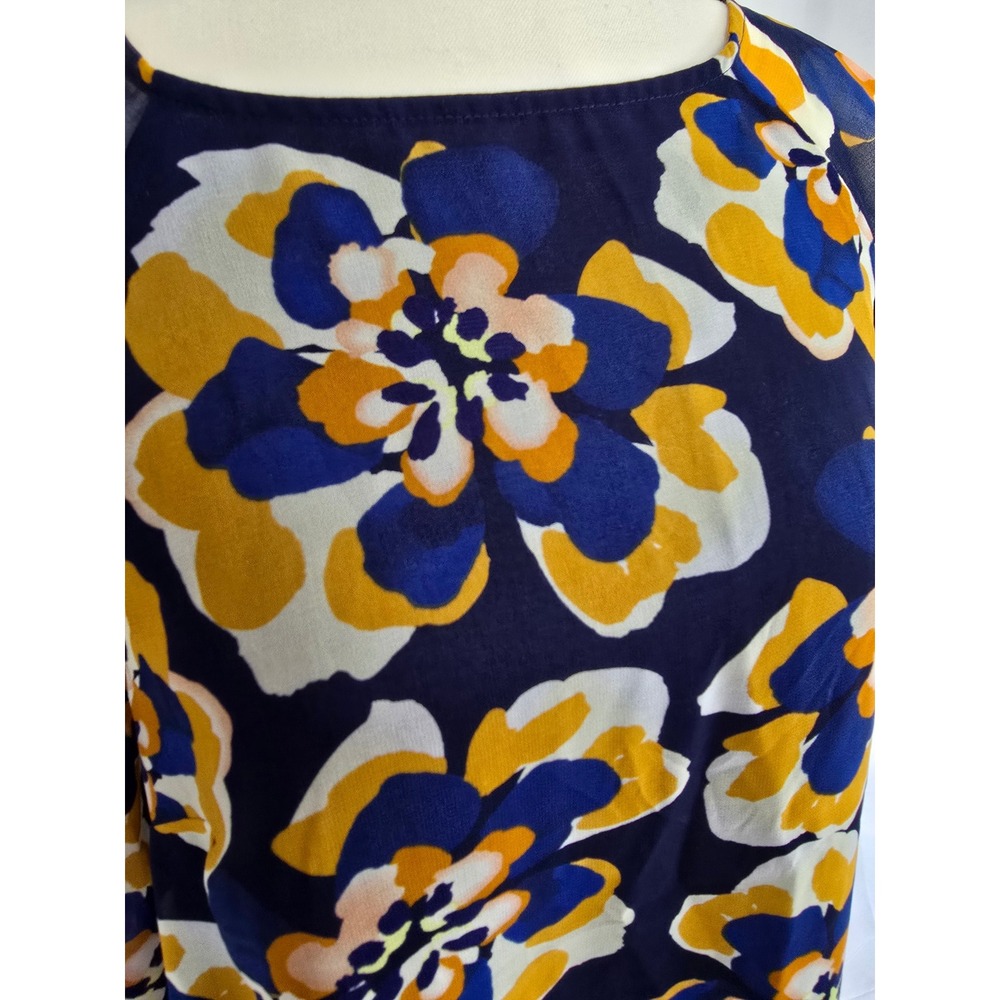 Cabi Floral Print Long Sleeve Blouse Top - Women's Size S - Picture 3 of 3